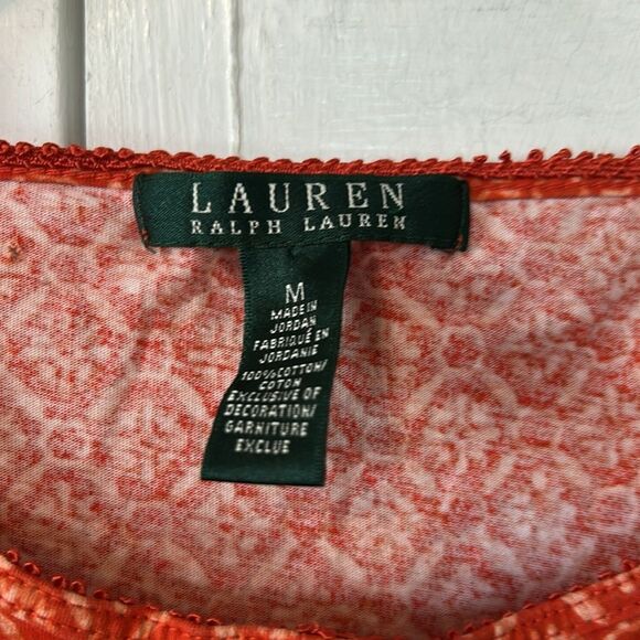 Ralph Lauren Red Patterned Tunic - Size M - Picture 2 of 6